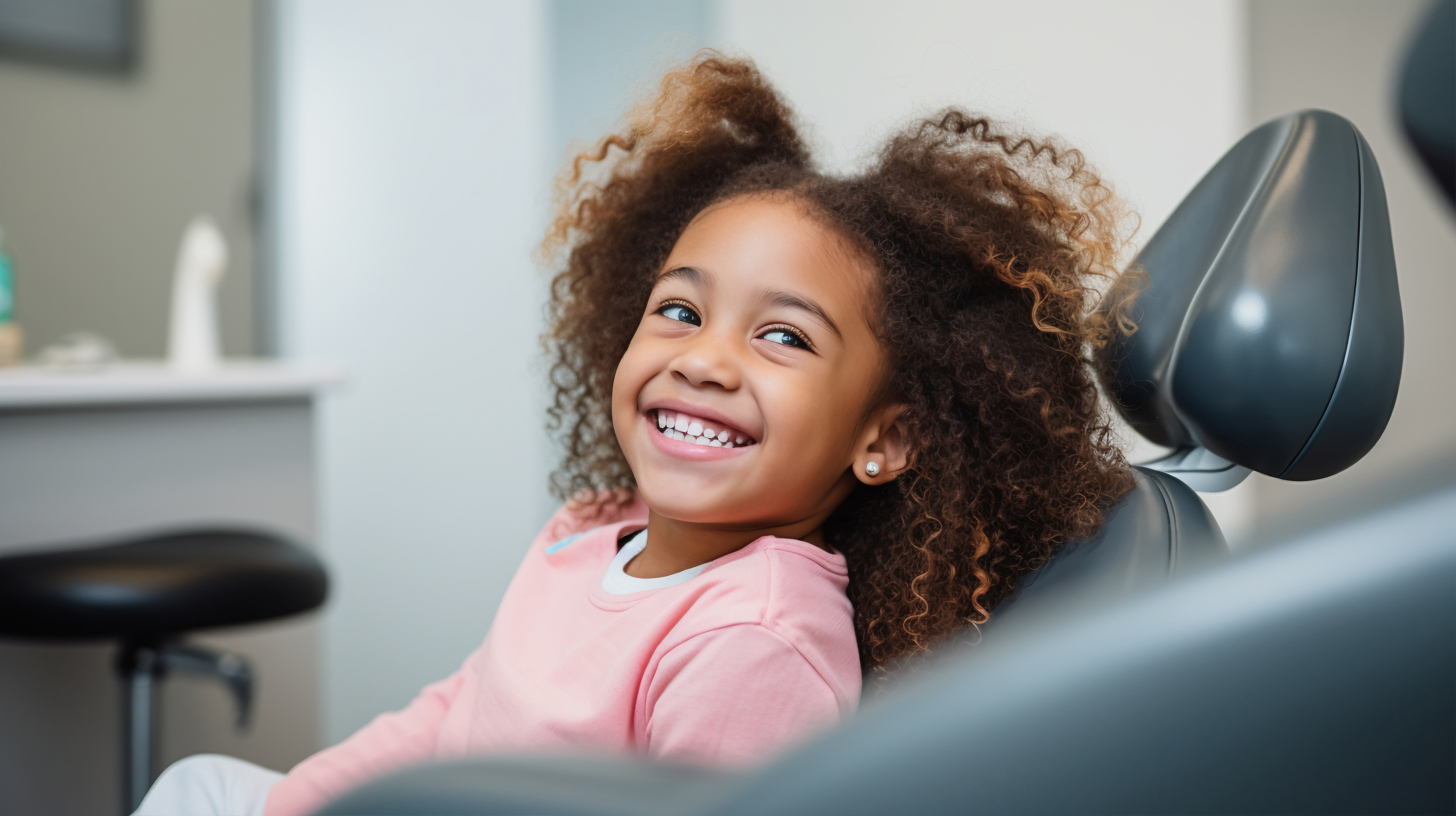Happy dental patient